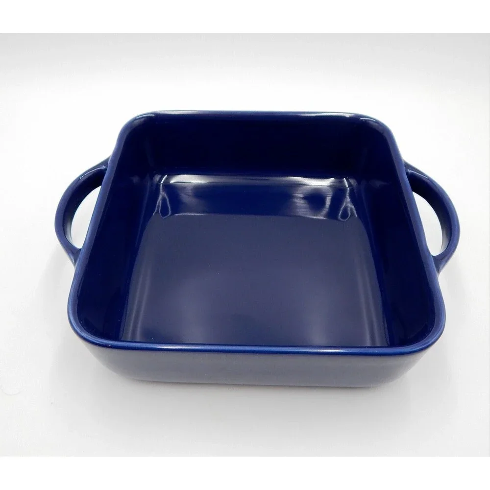 Williams Sonoma Blue Square Baker Ovenware 9x9 Made in Portugal